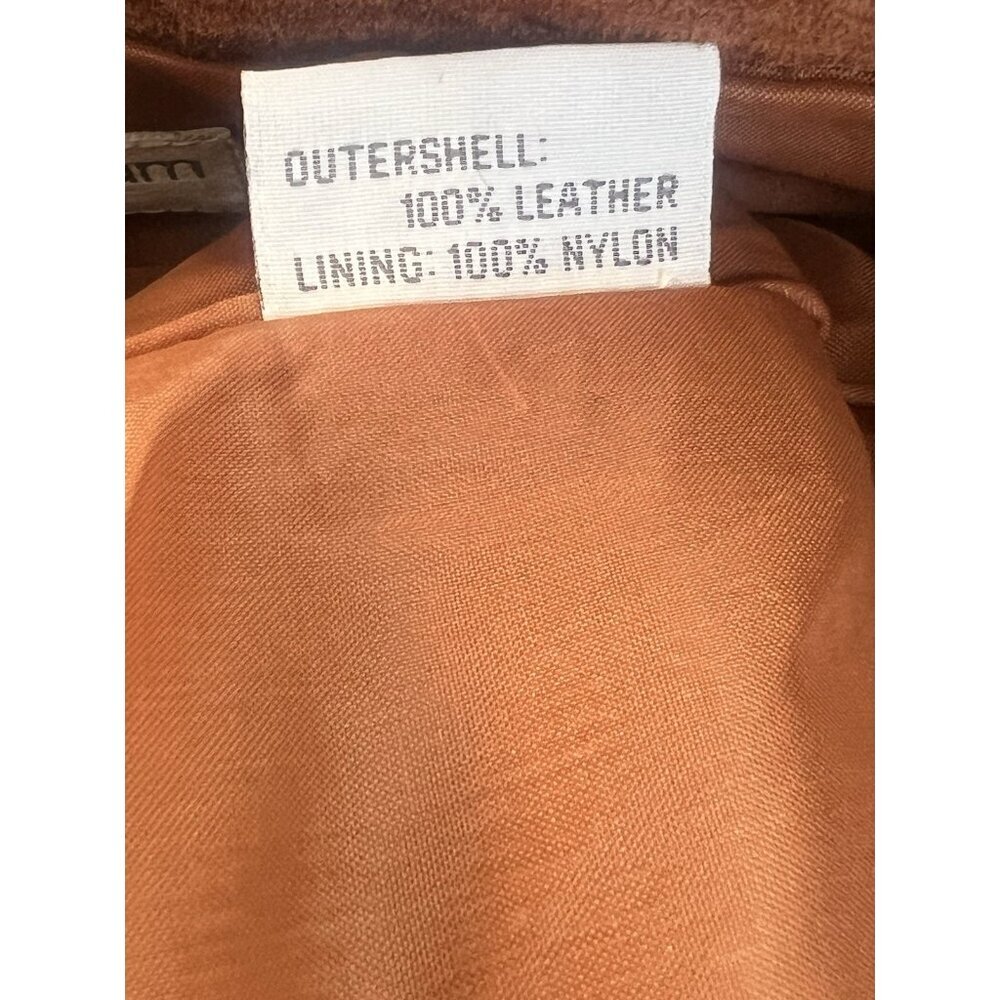vtg 90's Lew Magram Orange Brown High Rise Suede Pants‎ Size 10 Western Boho - Picture 6 of 6